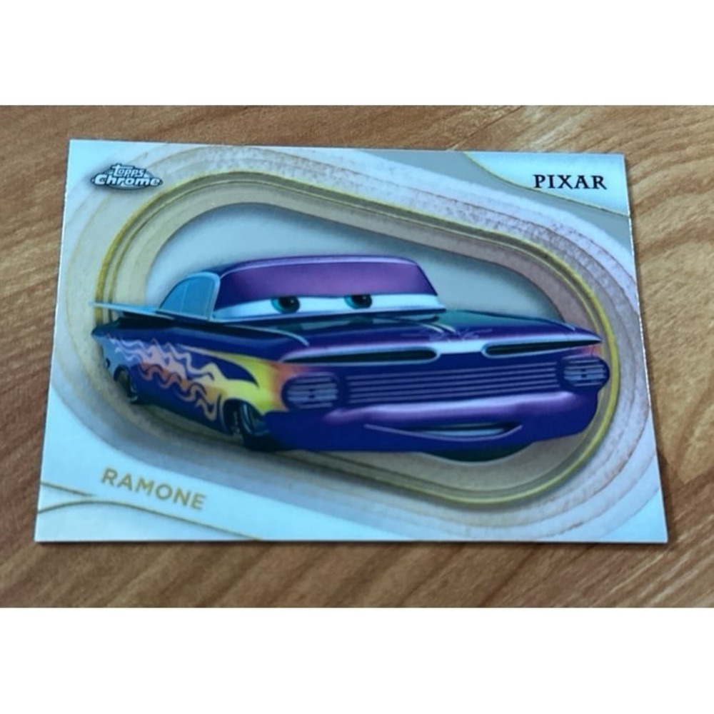 2025 Topps‎ Chrome Disney Pixar Cars Ramone trading card.